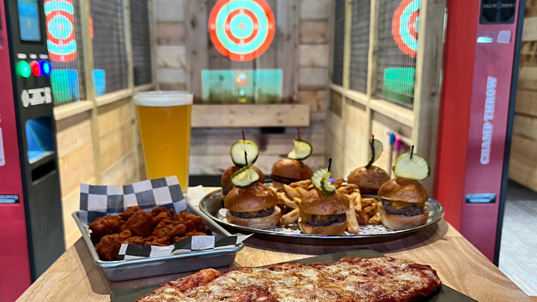 axe throwing and food