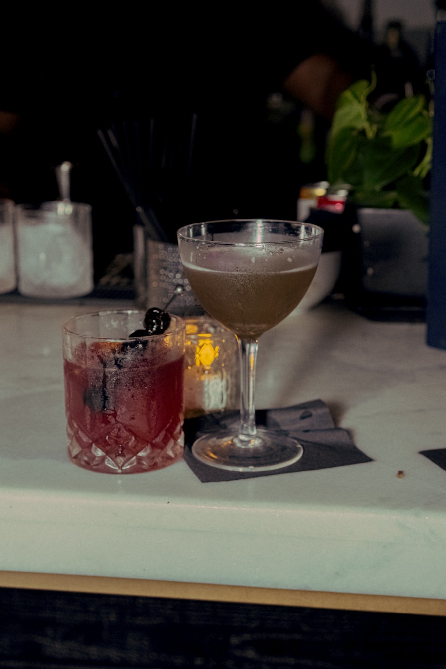Craft cocktails served at the PINZ bar
